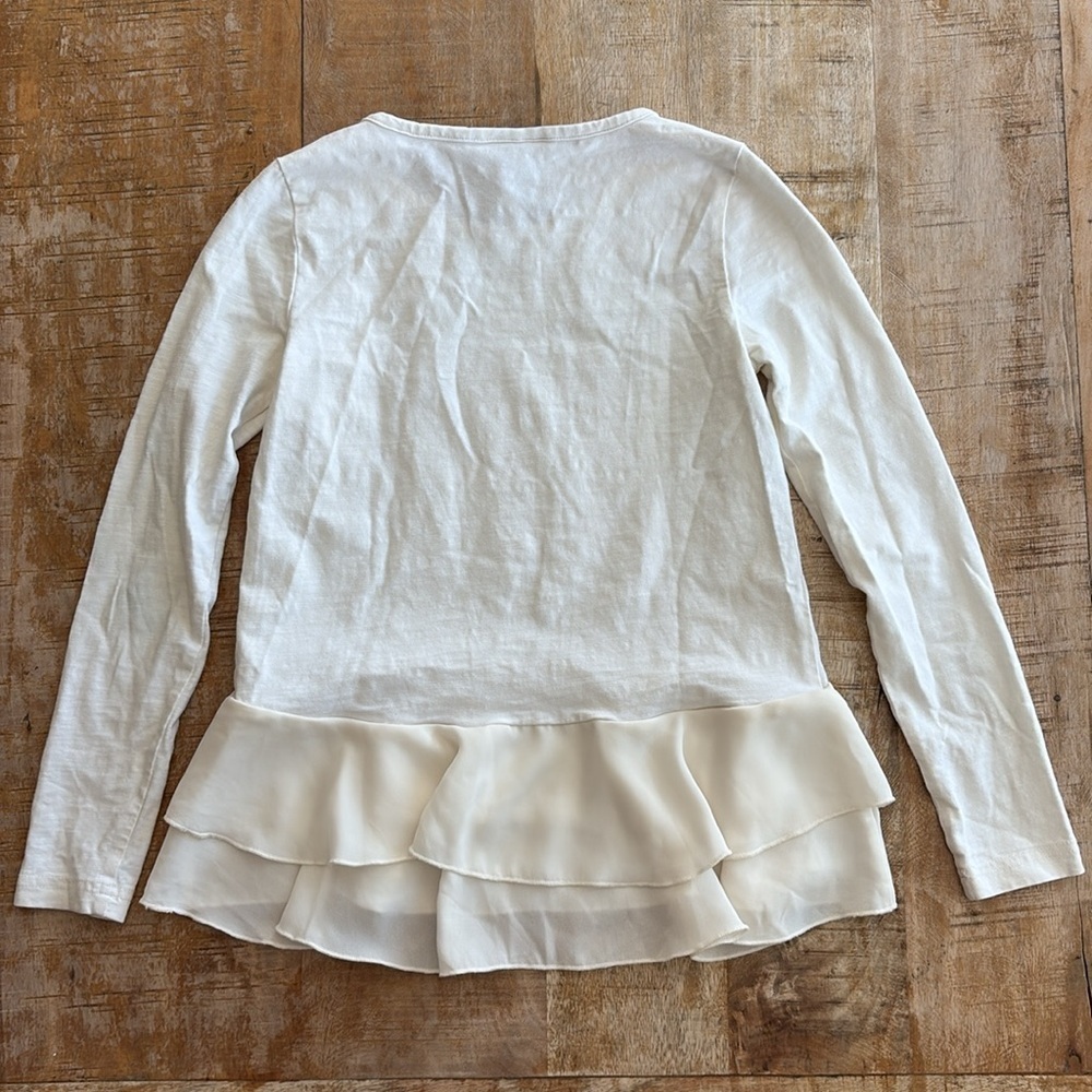 Matilda Jane 435 Girls' Cream Ruffled Top size 8 - Picture 4 of 4